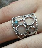 Labradorite and Silver Ring