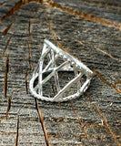 Open Weave Silver Ring