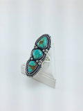 #8 Turquoise and Silver Boho Ring