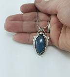 Labradorite Teardrop and Silver Pendant