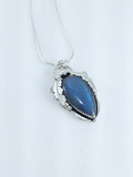 Labradorite Teardrop and Silver Pendant