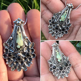 Chinese Hubei Turquoise Silver Pendant