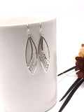 Marquis Shape Crocheted Wire Earrings