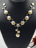 Keum Boo Gold and Silver Petal Necklace