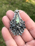 Chinese Hubei Turquoise Silver Pendant