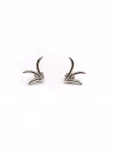 Argentium Silver Small Grass Earrings