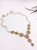 14 KT Gold Filled Crocheted Wire Necklace