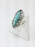 Argentium Silver #8 Turquoise Ring