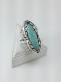 Argentium Silver #8 Turquoise Ring