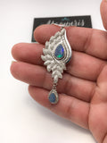 Australian Opal Teardrops Pendant