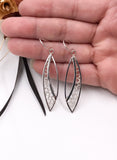 Marquis Shape Crocheted Wire Earrings
