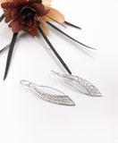 Marquis Shape Crocheted Wire Earrings
