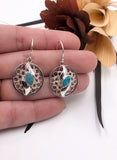 Australian Opal Crocheted Wire Earrings