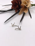 Argentium Silver Small Grass Earrings