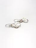 14 KT Gold Filled and Silver Textured Earrings