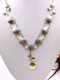 Keum Boo Gold and Silver Petal Necklace