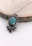 Whitewater Turquoise and Silver Mandala Pendant