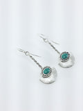 Turquoise and Silver Dangle Earrings