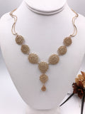 14 KT Gold Filled Crocheted Wire Necklace