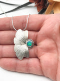 Australian Opal Butterfly Wing Silver Pendant