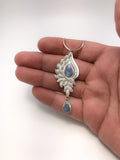 Australian Opal Teardrops Pendant