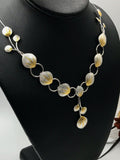 Keum Boo Gold and Silver Petal Necklace