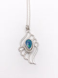 Australian Opal Teardrop Pendant of