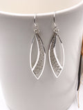 Marquis Shape Crocheted Wire Earrings