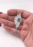 Australian Opal Teardrops Pendant