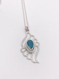 Australian Opal Teardrop Pendant of