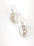 Silver and Gold Dangle Earrings
