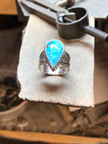 Whitewater Turquoise and Silver Ring