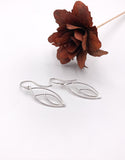 Argentium Silver Dangle Silhouette Earrings