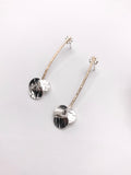 Silver and Gold Dangle Earrings