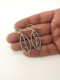 Silver Swirl Dangle Earrings
