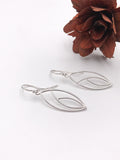 Argentium Silver Dangle Silhouette Earrings