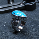 Whitewater Turquoise and Silver Ring