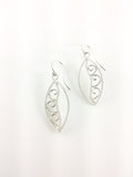 Silver Swirl Dangle Earrings