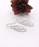 Argentium Silver Dangle Silhouette Earrings