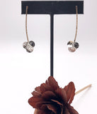Silver and Gold Dangle Earrings