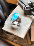 Whitewater Turquoise and Silver Ring